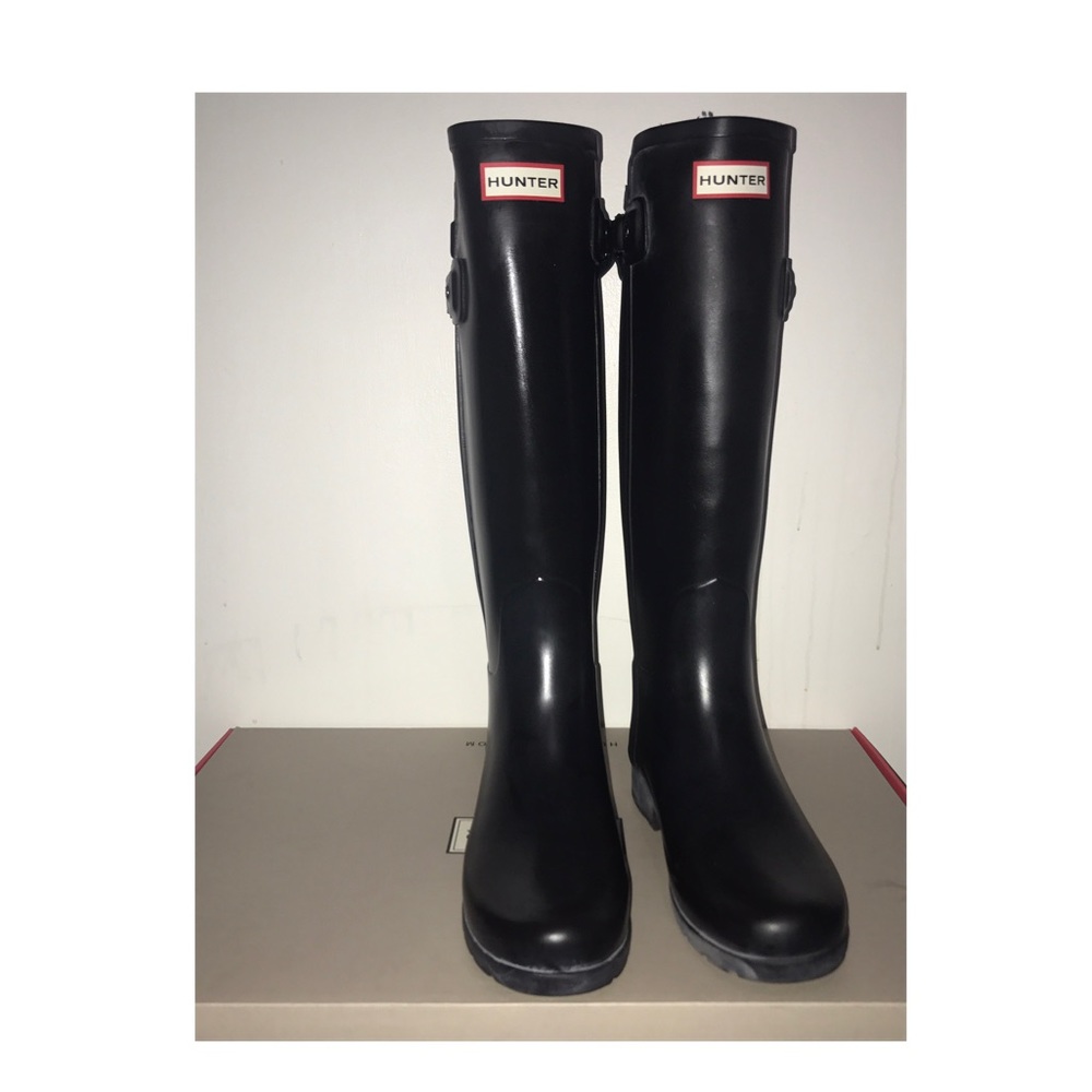 SOLD Orig. Tall Strap Hunter Boots Color: Black